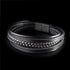 schwarzes lederarmband herren uniqal magnet geflochten sale